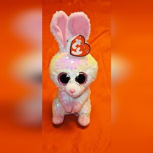 Beanie Boo Flippable Sequins Bonnie the Bunny 6"-7" w/Ears New w/Tags 2019